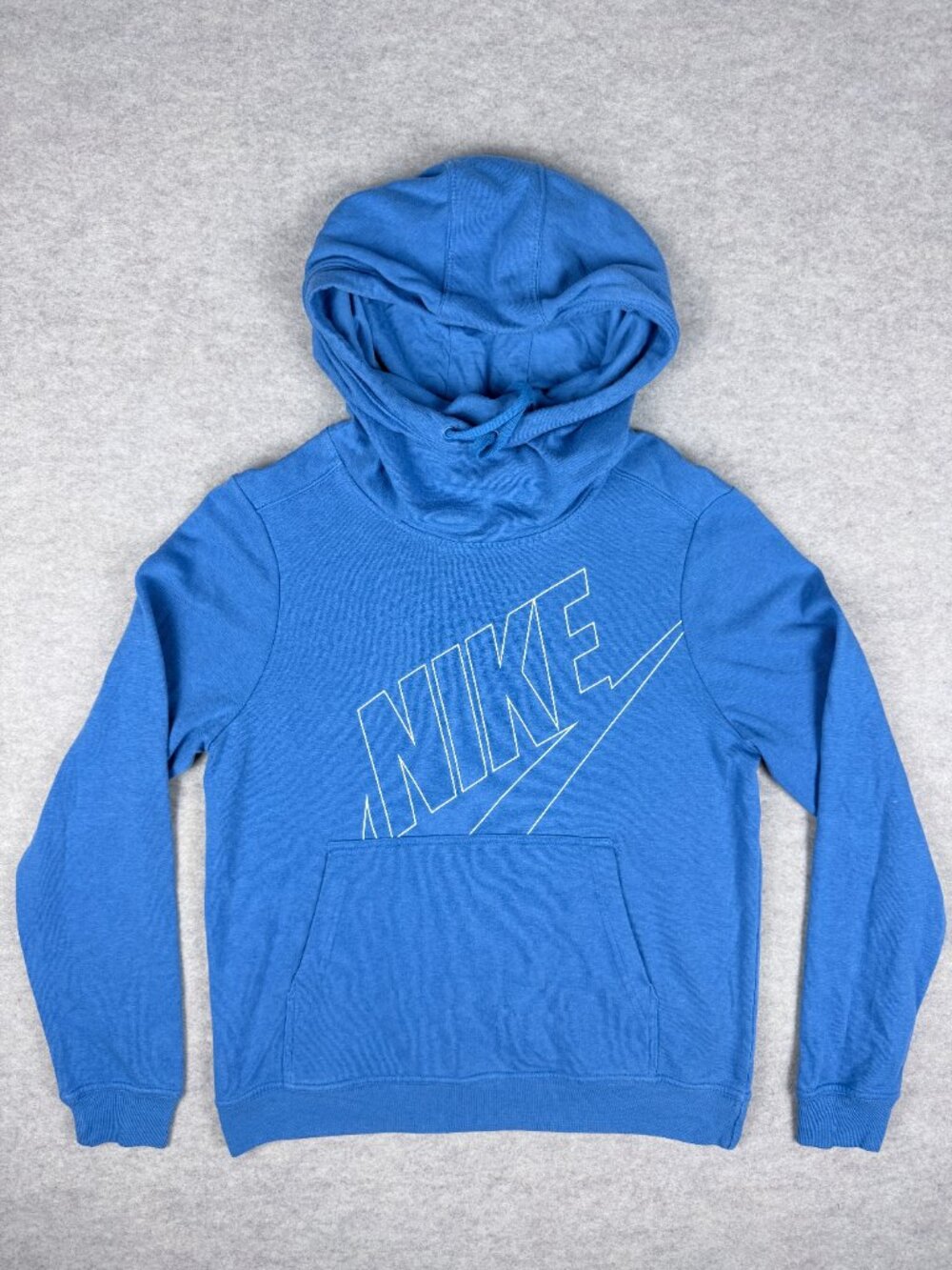 Nike Hoodie Swoosh Womens Size Medium Blue